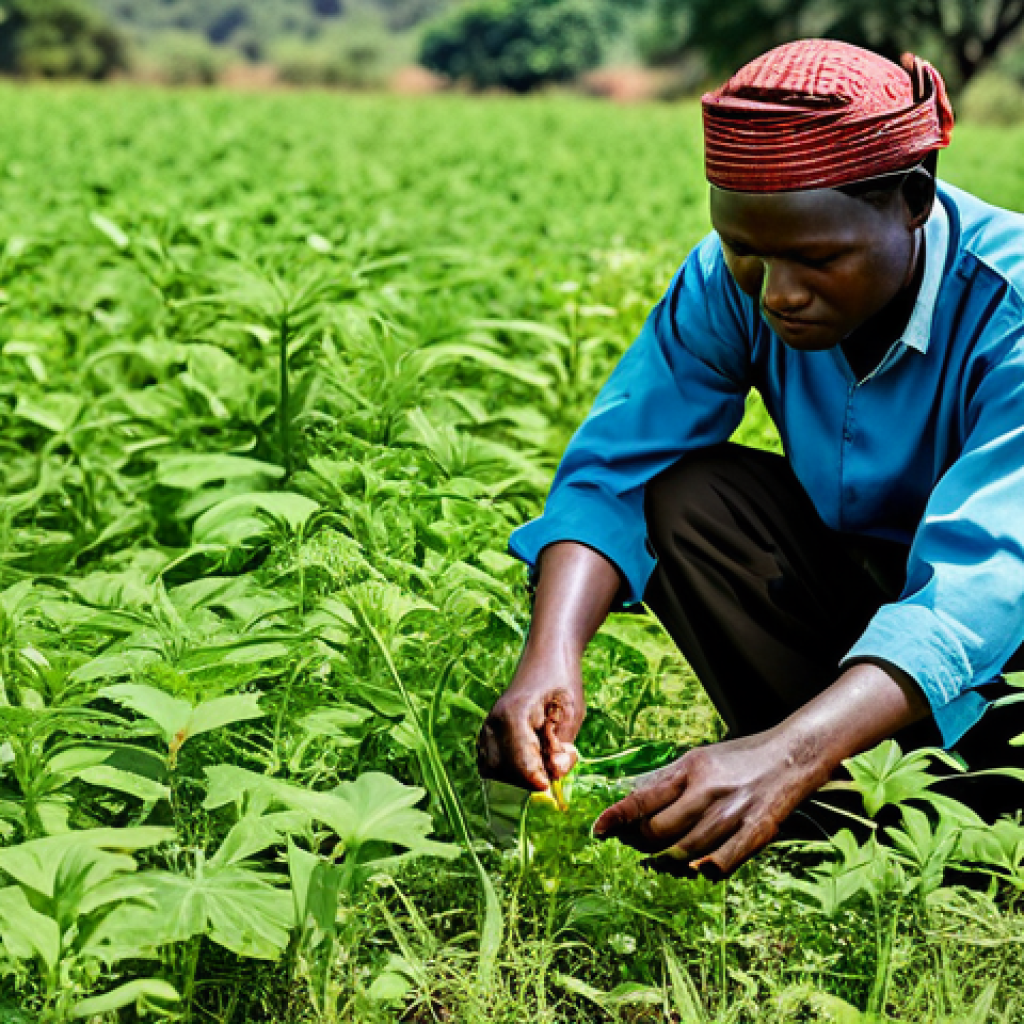 **

"A Malawian traditional healer, fully clothed in modest attire, examining medicinal plants in a lush, green field in Malawi, safe for work, appropriate content, professional, perfect anatomy, natural proportions, family-friendly"

**