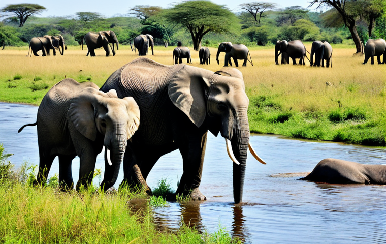 말라위에서의 관광산업 발전 가능성 - **Prompt:** Scenic view of Lake Malawi (Lake Nyasa), clear blue water, traditional fishing boats, lu...
