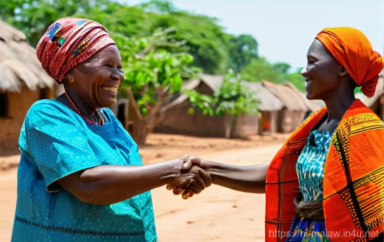 말라위에서 유용한 현지 표현 및 언어 팁 - **Joyful Lakeside Interaction at Lake Malawi**
    A serene panoramic view of Lake Malawi at golden ...
