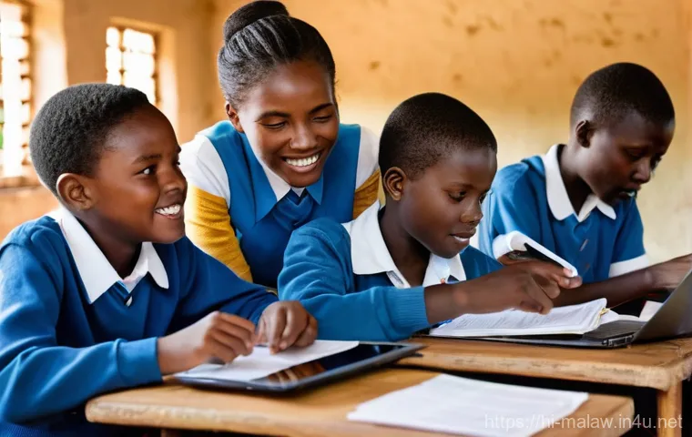 말라위에서의 인터넷 및 통신 환경 - **Prompt:** A vibrant, realistic depiction of a rural Malawian village at sunset. In the foreground,... 말라위에서의 인터넷 및 통신 환경 - **Prompt:** A vibrant, realistic depiction of a rural Malawian village at sunset. In the foreground,...