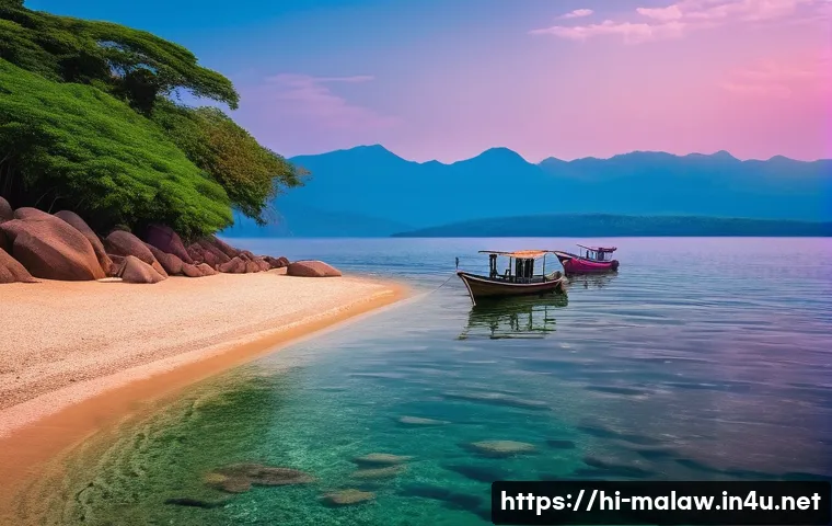 말라위 유네스코 세계문화유산 - **Prompt 1: Lake Malawi's Pristine Waters and Serene Shoreline**
"An idyllic scene showcasing th...